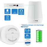 USB Rechargeable Timed Shutdown Sleep Machine Baby White Noise Machine Baby Sleep Sound Player Night Light Timer Noise Player