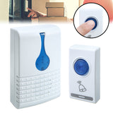 1PC Wireless Doorbell Battery Operated Door Bell With LED Flash 32 Chime 100M Range For House Office Hotel