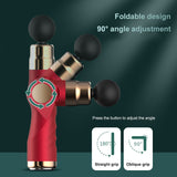 2021 NEW Hot Compress Folding Massage Gun LCD Display Muscle Neck Electric Massager for Body Relaxation Pain Relief Pain Therapy