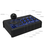 7 in 1 USB Wired Arcade Fighting Stick Joystick with Metal Base for PS4/P3/PC/Android Series / XBoxOne(S)/360 Controller