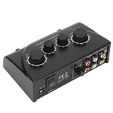 Karaoke Front Effector Compact Portable Digital Line Mixer for TVs DVD Players Home Theater Systems Receivers US Plug 100-240V