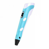 USB Charging 3D Pen LCD Display DIY 3D Printing Pen PLA ABS Filament Handmade Toy Children Birthday Gift Kids Creativity Trainer