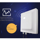 0-5M UHF Rfid Reader Long Range Built In 30Dbm Circular Antenna RS232/485 WG26/34 TCP/IP For Vehicle Management