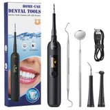 Electric Teeth Whitening Kit Dental Scaler with Mouth Mirror Oral Care For Teeth Tartar Calculus Stains Remover Teeth Cleaner