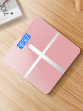 New small household weighing scale tempered glass electronic scale body scale USB charging weight scale
