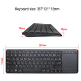 AZERTY French Keyboard Portable 2.4G Wireless Keyboard With Touchpad For Desktop Notebook and Smart TV PS3 BOX360