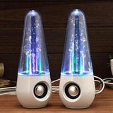 2022.NEW 1Pcs LED Light Musical Water Dancing Fountain Speaker Subwoofer HIFI 3D Computer Music Stereo Surround Support Player