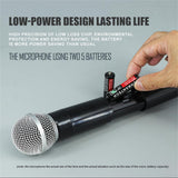 K2 Wireless Microphone Handheld Dual Channel Uhf Fixed Frequency Dynamic Mic For Karaoke Wedding Party