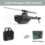 C127 2.4GHz RC Drone 720P Camera 6-Axis Wifi Sentry Helicopter Wide Angle Camera Single Paddle Without Ailerons Spy Drone RC Toy
