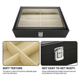 8 Grids Sunlasses Glasses Jewelry Nail Display Storage Case Glasses Storage Box Holder PU Leather Showing Shelf