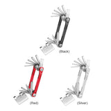 10 in 1 Multifunctional Bicycle Tire Repair Tools Kit Folding Multitool with Screwdriver Riding Cycling Equipment