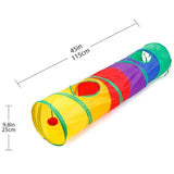 Pet Supplies Nice Pet Tunnel Cat Printed Green Crinkly Kitten Tunnel Toy With Ball Play Fun Polyester Cloth Chat Toys