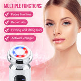 EMS Face Lifting Wrinkle Removal Microcurrent Face Massager Mesotherapy Electroporation RF LED Photon Therapy Vibration Eye Care