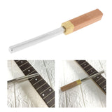 Fret Crowning File Dressing File Wood Handle Fret Repairing Tools for Guitar Bass Maintenance Repairing Polishing Frets Tools