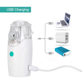 Mini Handheld Portable Mesh Nebulizer Silent Ultrasonic Medical Steaming Inhaler USB Rechargeable Kids Adult Health Care