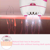 Electric Epilator USB Charging Shaver Stainless Steel Blade Women Hair Remover Professional Painless Shaving Machine Rechargable