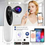 Face Blackhead Remover Vacuum with WiFi Visual 30X 1080P HD Camera Facial Pore Cleaner Kit Acne Extractor Probes for Women Men