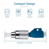 12 Pcs Visual Fault Locator Adapter Fiber Optic Connector Single Mode 9/125Um FC Male to LC Female Adapter