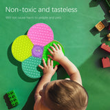 Game Fidget Toy Rainbow Push Bubble Board Fidget Sensory Toys Autism Toy Kids Sensory Educational Tool for Parent-Child Time