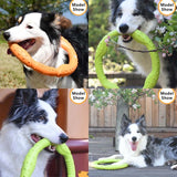 Dog Toy Flying Disc Dog Tug Toys Pet Molar Chew Toy Interactive for Water Floating Fetch Retrieving Training Medium Large Dogs