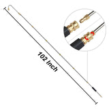 Gutter Cleaning Tool Pressure Washer - Extension Wands, Roof Cleaner Lance Nozzle - 4000 Psi 5 Tips, Window Washing Accessories,