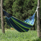1PC Portable hammock outdoor hammock garden Sports Home Travel Camping swing canvas stripe hammock thickened anti rollover chair