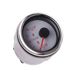2'' 52mm Up to Dn Trim Gauge Outboard Engine Meter For Marine Boat 0-190ohm Fit Yacht Red Backlight 12V 24V Left Right Display