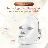 Led Mask Face Massager 7 Colors LED Light Therapy Korean Masks Skin Care Spa Rejuvenation Anti Aging RF Facial Lifting Device