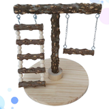 Parrot Swing Pet Bird Play Stand Cage Rocking Chair Parrot Standing Rod Climbed Ladder for Small Pet