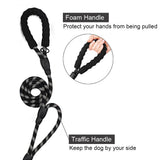 1.8m Pet dog leash Reflective nylon double handle dog walk training leashes for large small dog cat pet supplies Dropshipping