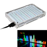 DIY electronic kit LED music spectrum display speaker SMD soldering project 12*11 FFT with case assembly parts