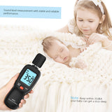 Monitoring Tester 30-130dB(A) LCD Digital Sound Level Meter Noise Volume Measuring Instrument Decibel Decibel Monitoring Tester