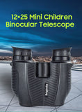KKmoon 12×25 Binocular Telescope Mini Children Binocular High Definition Porro Prism Binoculars Portable Binocular for Kids