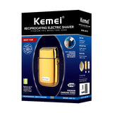 Kemei All-metal Electric Shaver Men Electric Razor Rechargeable Beard Shaver Floating Hair Trimmer Face Care Shaving Machine