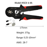 Tubular Terminal Crimping Tool Mini Electrician's Pliers Hand Tools HSC8 6-4 0.06-10mm2 28-7AWG High Precision Pliers Set