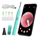 Earwax Removal Tools 3.9mm with 6 LED Lights 360°Wide Angle HD Endoscope WiFi Ear Wax Cleaner Pick Kit for iPhone Phones Tablet