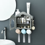 NEW Dust-proof Toothbrush Holder Waterproof Toothpaste Cosmetics Storage Bathroom Accessories Automatic Home Toothpaste