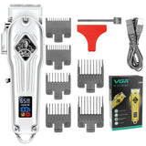 Professional full metal hair clipper electric hair trimmer for men rechargeable hair cutting machine adjustable hair cut