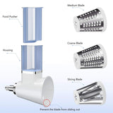 Slicer/Shredder Attachment for KitchenAid Stand Mixer Electric Cheese Grater Attachment/Accessories with 3 Blades