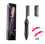 Pressing Comb Electric Hot Hair Comb High Heat Bling 500 Degree Hot Hair Comb