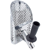Promotion--Sand Scoop for Metal Detecting, Stainless Steel with Hexahedron 7Mm Holes for Beach Treasure Hunting Plastic Handle