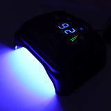 Nail Curing Light LCD Display 32 Light Chips 64W Portable 4 Gears Timing Firm Metal UV LED Nail Lamp for Nail Artist for Nail