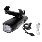 Multifunctional Bike Lights Set Lights with Phone Holder 4 in 1 Front Bike Light Bike Headlight Waterproof Adjustable