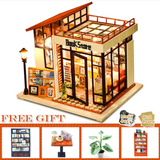 CUTEBEE DIY Dollhouse Wooden Doll Houses Miniature Dollhouse Kit Furniture  Casa Music Led Toys for Children Birthday Gift A68C