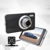 Dual Dash Cam 1080P Front Rear Wide Angle Camera Night Vision Loop Recording G-Sensor Motion Detection Contact Screen