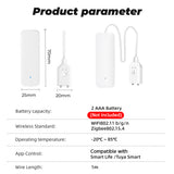 ZigBee Water Leakage Detector Smart Water Sensor APP Control Historical Data Flood Monitoring Water Level Alarm System