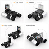 12x32 Digital Binoculars Camera Telescope 2 Inch Rotating LCD Display 5MP Video Photo Recorder with for Bird Watching Football