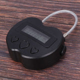 4X Smart Time Lock LCD Display Time Lock Multifunction Travel Electronic Timer,USB Rechargeable Temporary Timer Padlock