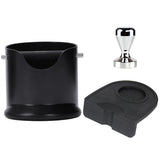 51Mm Coffee Tamper Mat Silicone Rubber Tampering Corner Mat Coffee Maker &amp; Coffee Knocker Box Non-Slip Coffee Grinding Trash Can