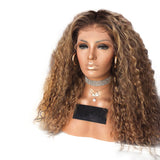 Long Curly Hair Brown Synthetic Fiber Headgear